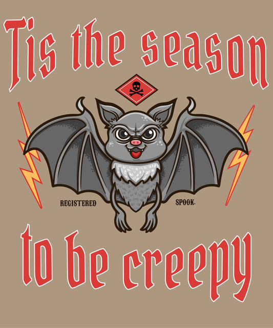 Season To Be Creepy | Schaurig schwarzes Halloween T-Shirt, 100% Baumwolle