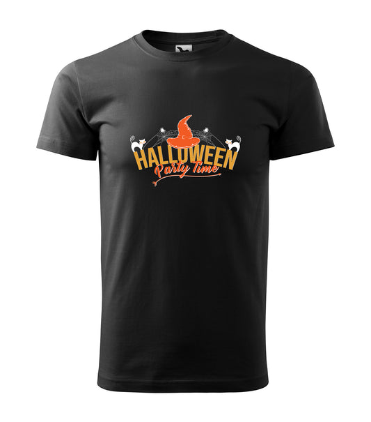 Halloween Party Time | Schaurig schwarzes T-Shirt, 100% Baumwolle