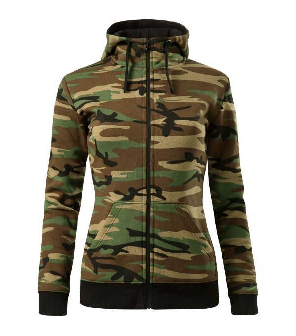 Camo Zipper C20 Sweatshirt Damen