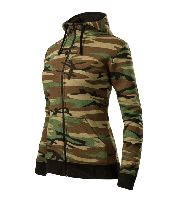 Camo Zipper C20 Sweatshirt Damen