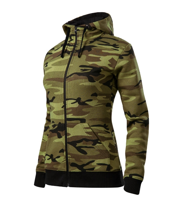 Camo Zipper C20 Sweatshirt Damen
