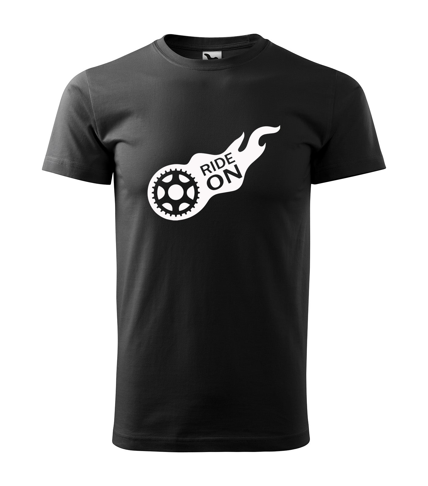 Minimalistisches „Ride On“ Fahrrad Motiv – Nickifabrik®