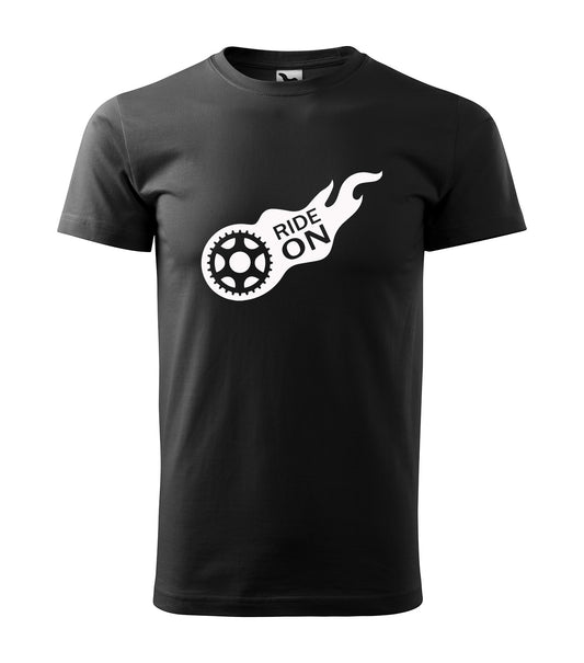 Minimalistisches „Ride On“ Fahrrad Motiv – Nickifabrik®