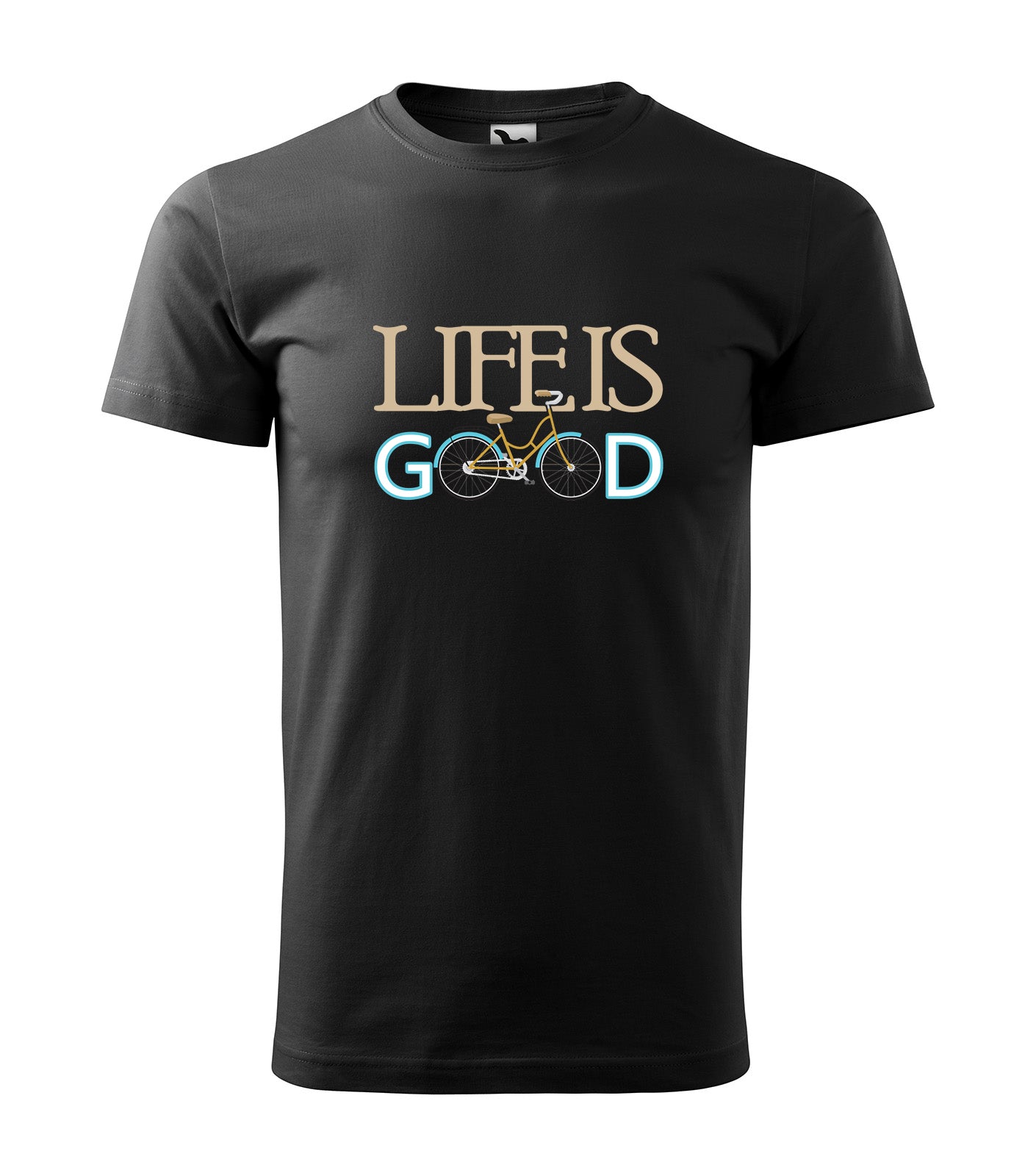 Fahrrad T-Shirt Design „Life is good“ – Nickifabrik®
