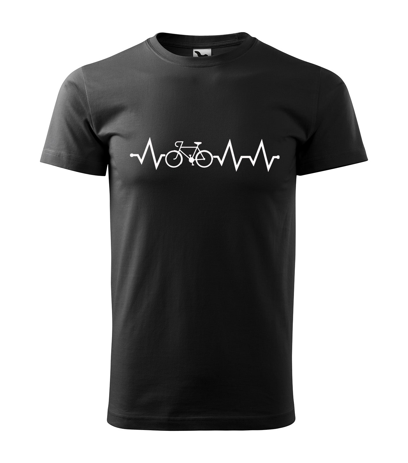 T-Shirt mit Radsport-Motiv "Cardiokurve und Rennrad" - Nickifabrik®